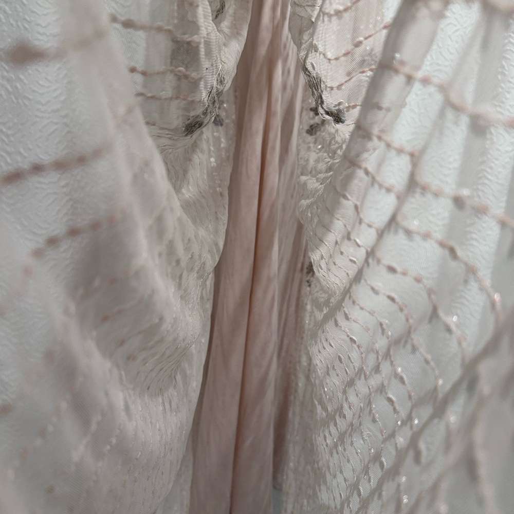 Mac Duggal Blush Embellished Pleated Maxi Gown Size 4 Style #93575 - Picture 8 of 15